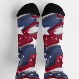 4. Juli Rote und Blaue Socken
