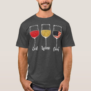 4. Juli Roter Wein Cool T-Shirt