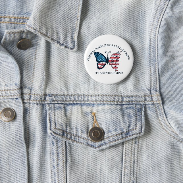 4. Juli Schmetterlingstaste Button (Beispiel)