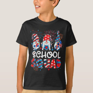 4. Juli Schulteam Gnom Krankenschwester patriotisc T-Shirt