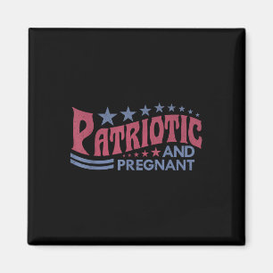 4. Juli Schwangerschaftsankündigung Mama Patriotic Magnet