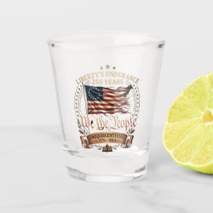 4. Juli Semiquincentennial 1776-2026 Schnapsglas