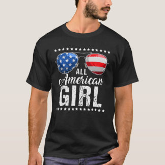 4. Juli Shirt ALL AMERICAN GIRL USA Flag Patri