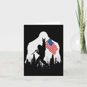 4. Juli-Shirt Bigfoot Sasquatch USA Amerikanisches Karte