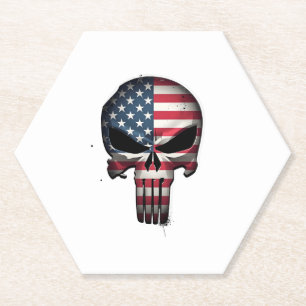 4. Juli Shirt für Frauen Männer Amerikanische Flag Untersetzer