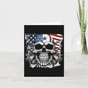 4. Juli Shirt für Frauen Männer Rocker American Fl Karte