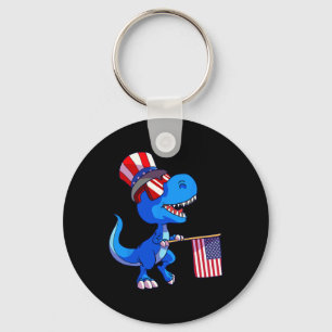 4. Juli Shirt US Flag Dino Kids Boys Patriotic Schlüsselanhänger
