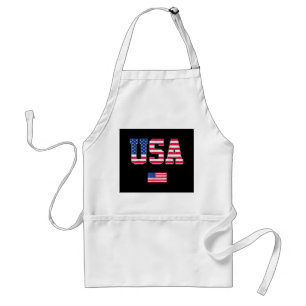 4. Juli Shirt USA Patriotic US American Flag W Schürze