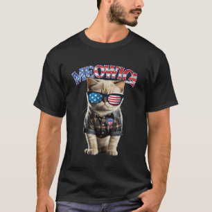 4. Juli Shirts Meowica USA Lustige Patriotische Ka