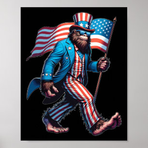 4. Juli Shirts Patriotische amerikanische Flagge B Poster