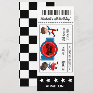 4. Juli Sock Hop Party Ticket Einladung