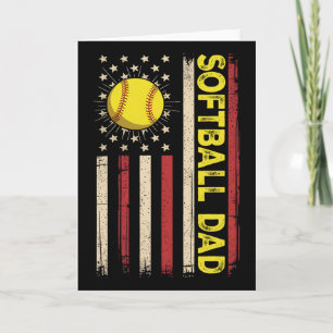 4. Juli Softll Dad Amerikanische Flagge Vatertag  Karte