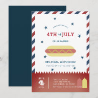 4. Juli - Stars & Streifen Hot Dog GRILLEN