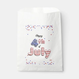4. Juli Sterne Streifen Foil Balloons Geschenktütchen