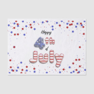 4. Juli Sterne Streifen Foil Balloons Seidenpapier