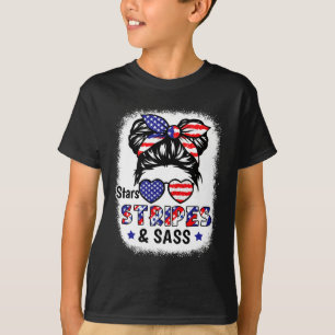 4. Juli Sternenstreifen S USA-Flagge Patriotische T-Shirt