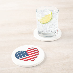 4. Juli Stone Drink Untersetzer