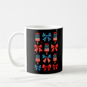 4. Juli Süße Eis-Amigurumi-Schleife Patriotisch  Kaffeetasse