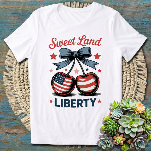 4. Juli Sweet Land Liberty Patriotic T-Shirt