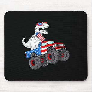 4. Juli T Rex Dino Trex Dinosaur Monster Truck Mousepad