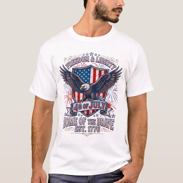 4. Juli  T-Shirt (Vorderseite)
