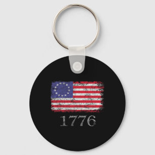 4. Juli T Shirt Amerikanische Flagge Betsy Ross 17 Schlüsselanhänger