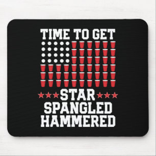 4. Juli T Shirt Geschenk Beer Pong American Flag D Mousepad