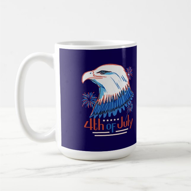 4. Juli T-Shirt Kaffeetasse (Links)
