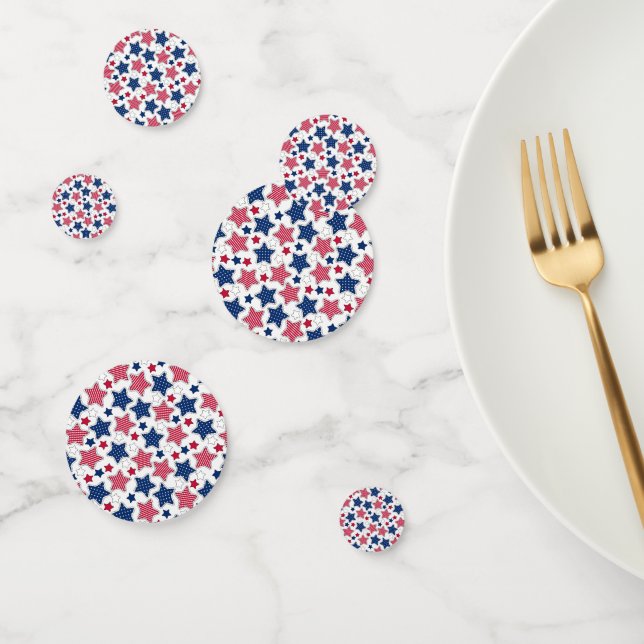 4. Juli Tabelle Confetti Konfetti (Gruppe)