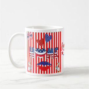 4. Juli Tasse mit Aufschrift America Ya'll