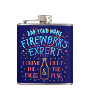 4. Juli Unabhängiges Feuerwerk Expert V2 Flachmann