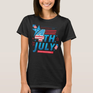 4. Juli-Unabhängigkeit-Tag-Flagge USA T-Shirt