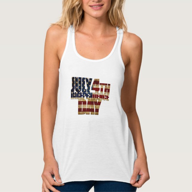 4. Juli Unabhängigkeitstag 2002 Tank Top (Vorderseite)