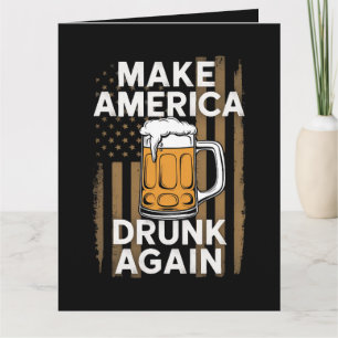 4. Juli Unabhängigkeitstag Biertrinken Dankeskarte