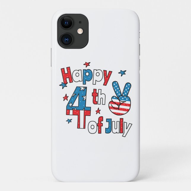 4. Juli Unabhängigkeitstag Case-Mate iPhone Hülle (Rückseite)