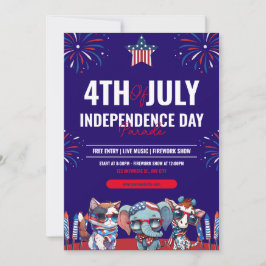 4. Juli Unabhängigkeitstag Einladung