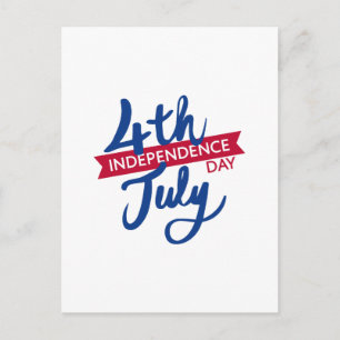 4. Juli Unabhängigkeitstag Feiertagspostkarte
