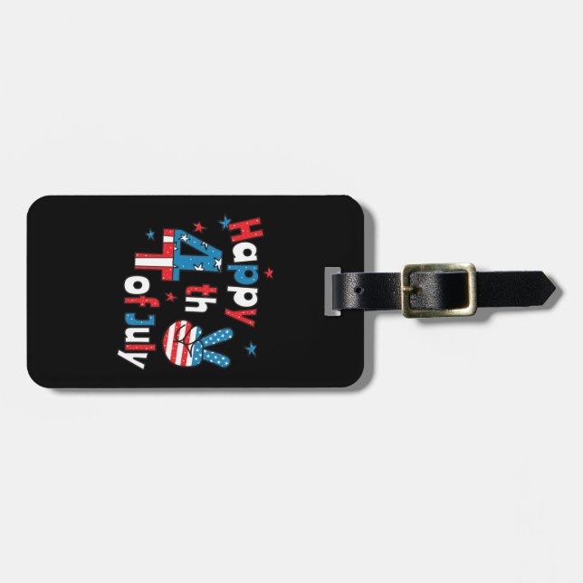 4. Juli Unabhängigkeitstag Gepäckanhänger (Vorderseite horizontal)