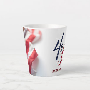 4. Juli Unabhängigkeitstag Patriotisches Design Milchtasse