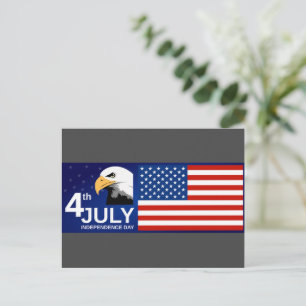 4. Juli / Unabhängigkeitstag Postkarte