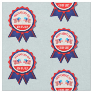 4. Juli Unabhängigkeitstag Rosette Design Stoff