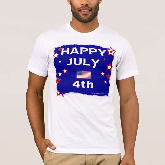 4. Juli (Unabhängigkeitstag) T-Shirt (Vorderseite)