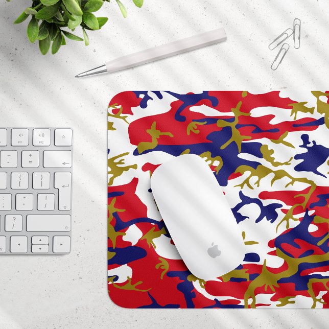 4. Juli, Unabhängigkeitstag, Tarnung Gold Mousepad (Von Creator hochgeladen)
