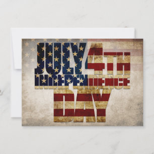 4. Juli Unabhängigkeitstag Vintages Flaggendesign