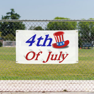 4. Juli Uncle Sam Banner