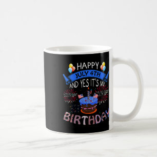 4. Juli und ja, es ist mein Geburtstag Unabhängigk Kaffeetasse