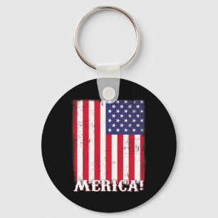 4. Juli US-amerikanische Flagge Patriotic Schlüsselanhänger
