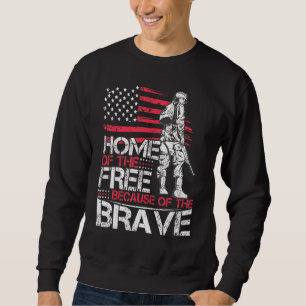 4. Juli US-Flag Zuhause der freien wegen Sweatshirt