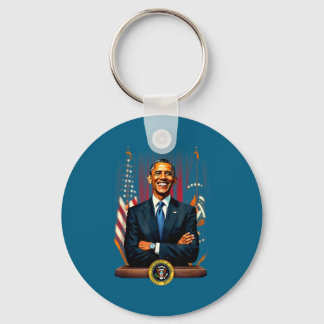 4. Juli US-Flagge 44. Präsident Barack Obama T- Schlüsselanhänger