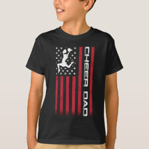4. Juli US-Flagge Cheer Vater Geschenk für Vater C T-Shirt